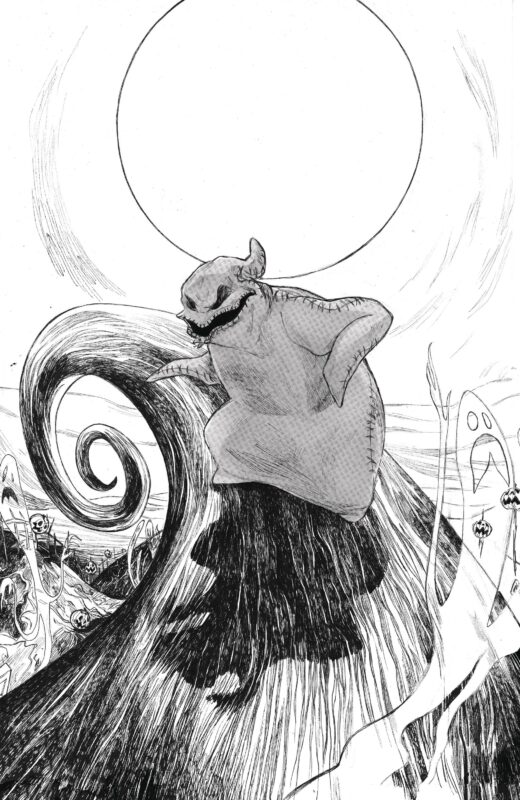 NBX BATTLE FOR PUMPKIN KING #3 (OF 5) CVR B B&W VIRGIN