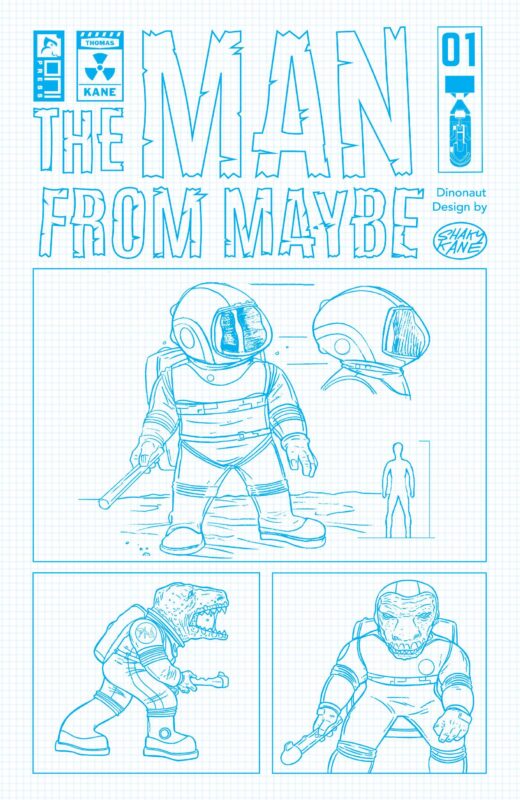 THE MAN FROM MAYBE #1 CVR D 10 COPY INCV KANE DESIGN