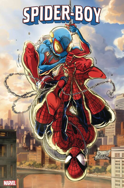 DF SPIDER-BOY #1 ANDREWS FOIL VAR SILVER SLOTT SGN (C: 0-1-2