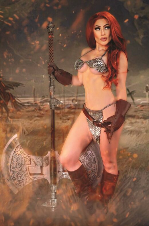 SAVAGE RED SONJA #5 CVR F 10 COPY INCV COSPLAY VIRGIN