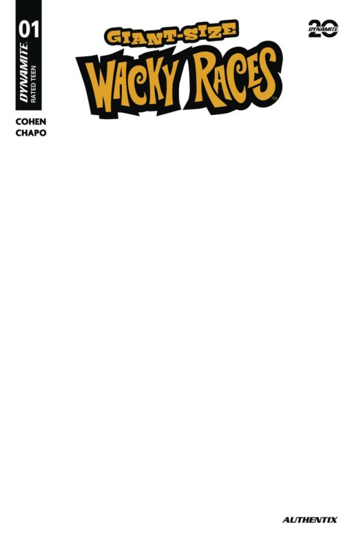 GIANT-SIZED WACKY RACES #1 CVR D BLANK AUTHENTIX (C: 1-0-0)
