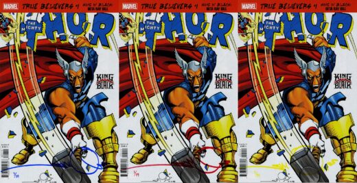 DF TRUE BELIEVERS THOR #337 ENCORE EDITION TRIPLE SIGNATURE SET SIGNED BY WALT SIMONSON