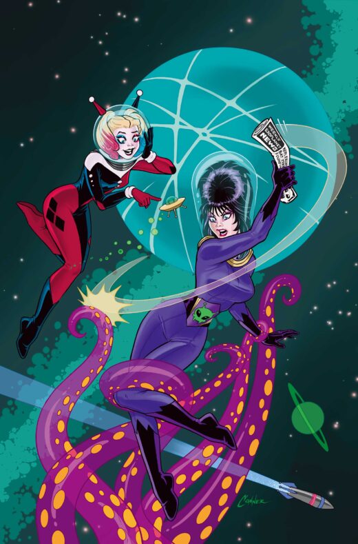 HARLEY QUINN X ELVIRA #5 CVR F AMANDA CONNER TENTACLES METAL VIRGIN VAR