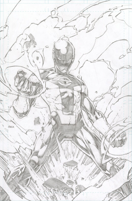RADIANT BLACK AND WHITE (ONE SHOT) CVR B INC 1:20 DAVID FINCH PENCILS VAR