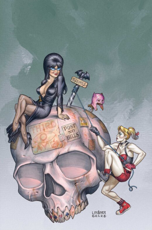 HARLEY QUINN X ELVIRA #6 CVR J INC 1:15 JOSEPH MICHAEL LINSNER VIRGIN VAR