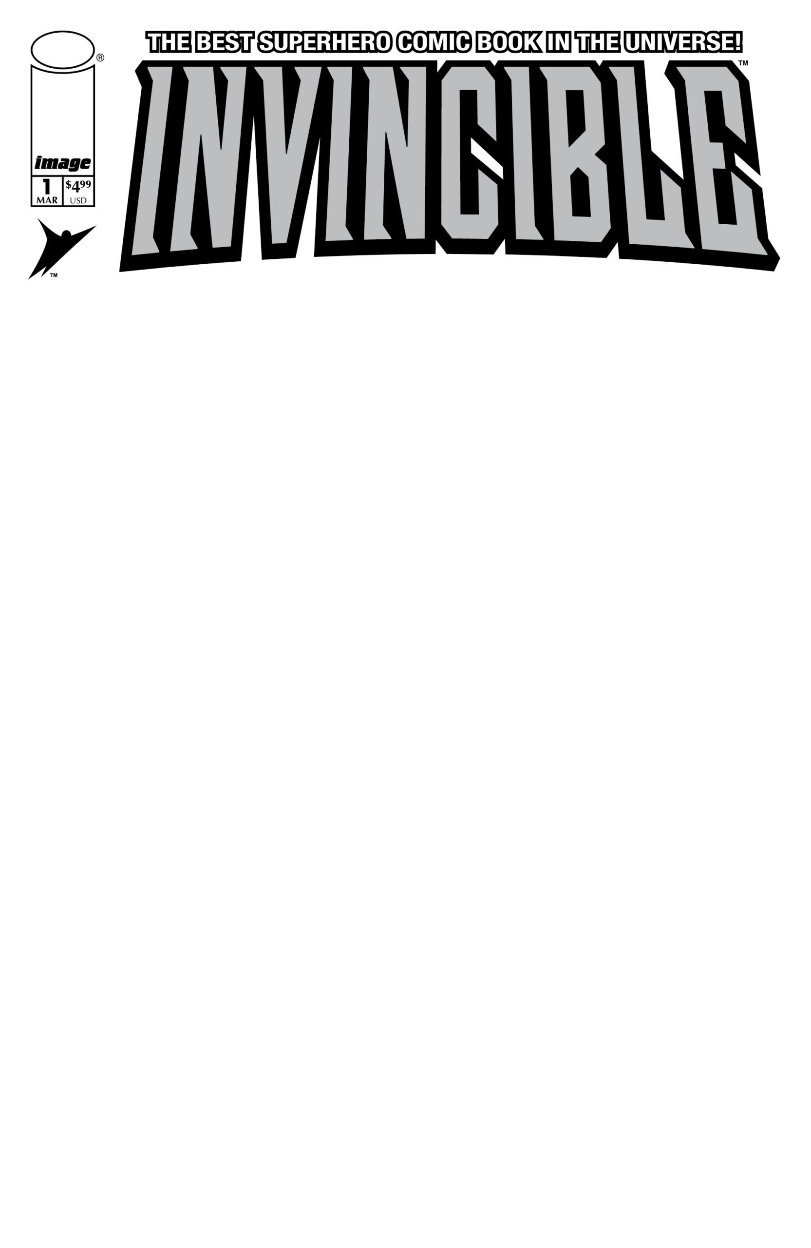 INVINCIBLE FOIL EDITION #1 REPRINT CVR D BLANK SKETCH VAR