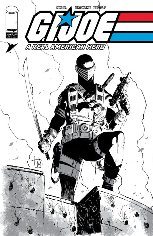 GI JOE A REAL AMERICAN HERO #326 CVR B LEE WEEKS B&W VAR