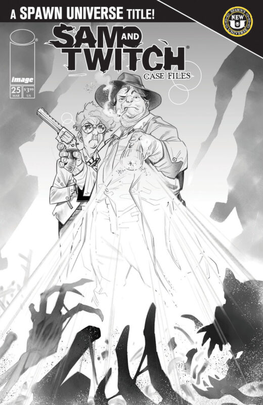 SPAWN SAM AND TWITCH CASE FILES #25 CVR B IG GUARA B&W VAR