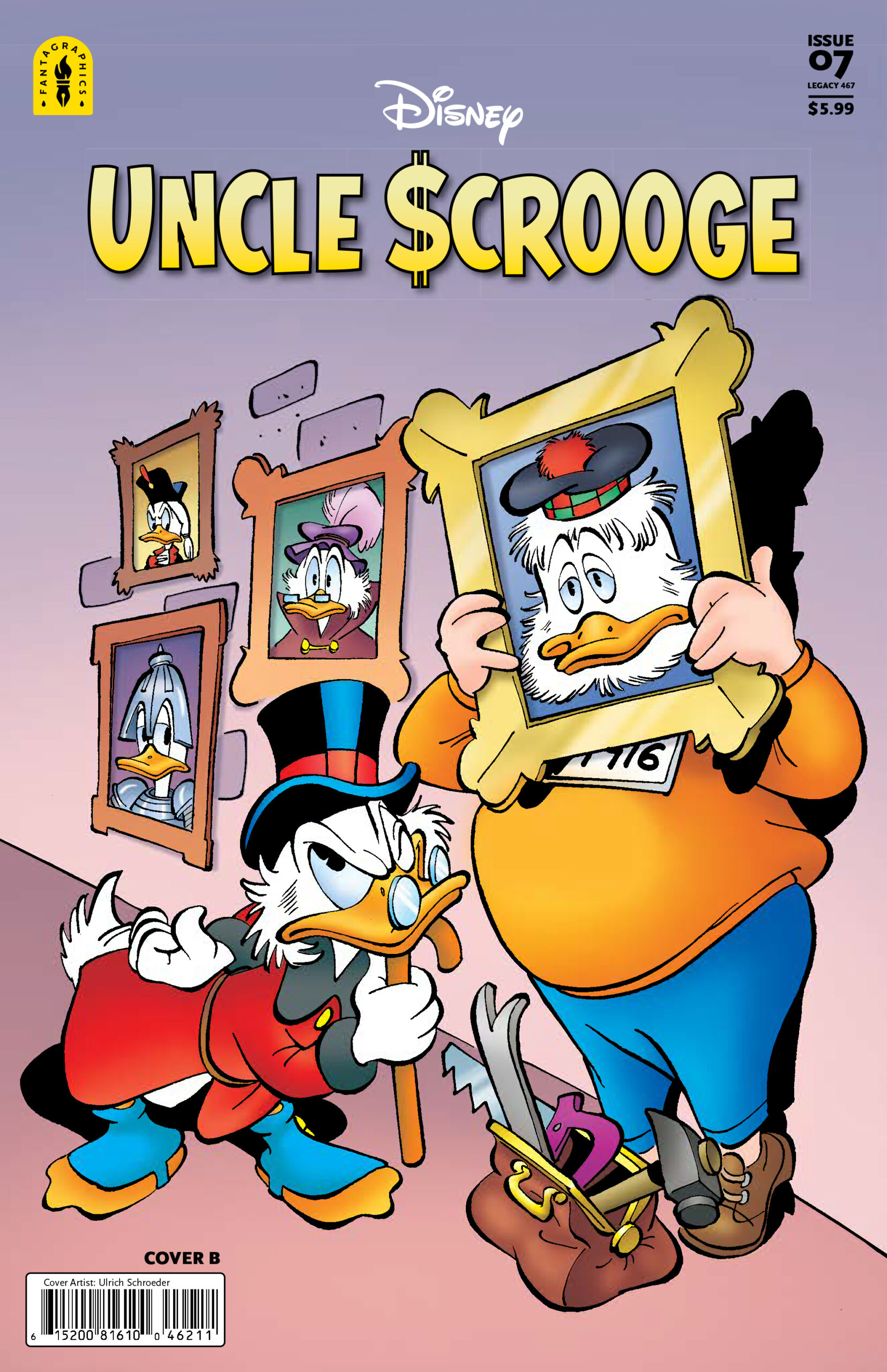 UNCLE SCROOGE LEGACY #467 THE MCDUCK JOURNALS THE DUCKBURG YEARS CVR B ULRICH SCHROEDER VAR