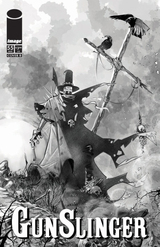 GUNSLINGER SPAWN #55 CVR B IG GUARA B&W VAR