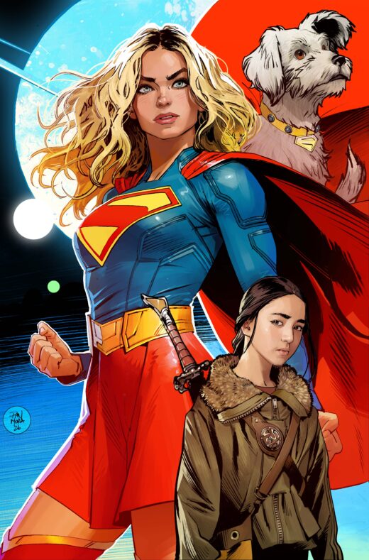 BATMAN SUPERMAN WORLDS FINEST #52 CVR D DAN MORA SUPERGIRL MOVIE CARD STOCK VAR