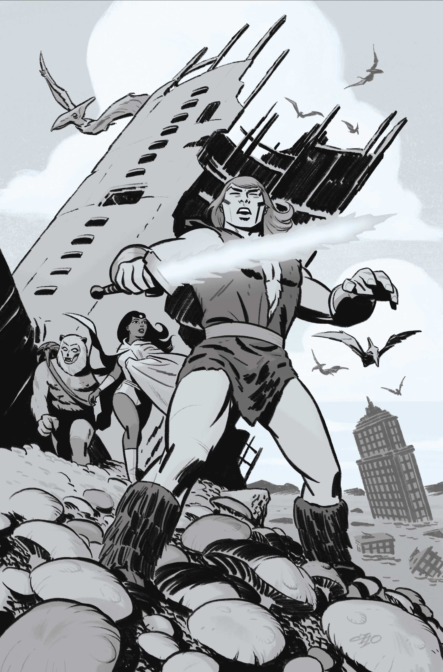 THUNDARR THE BARBARIAN #6 CVR H INC 1:15 MICHAEL CHO LINE ART VAR