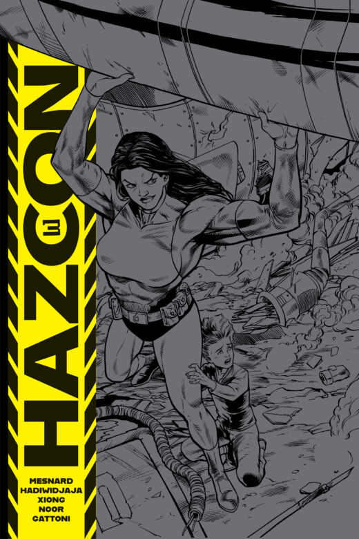 HAZCON #3 (OF 5) CVR D 5 COPY DONNY HADIWIDJAJA UNLOCK BLACK EMBOSSED UV VAR 