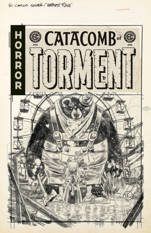 EC CATACOMB OF TORMENT #12 CVR D INC 1:20 TOM FOWLER B&W ARTIST EDITION VAR