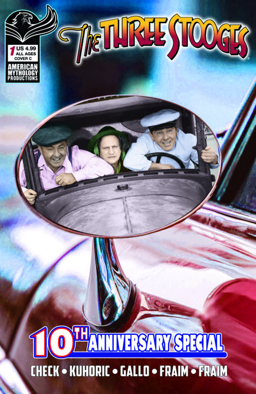 THREE STOOGES AMERICAN MYTHOLOGY 10TH ANNIVERSARY #1 CVR C COLOR PHOTO VAR Previously Solicted Thru Diamond