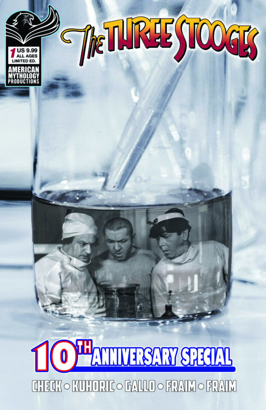 THREE STOOGES AMERICAN MYTHOLOGY 10TH ANNIVERSARY #1 CVR D B&W PHOTO VAR Previously Solicted Thru Diamond