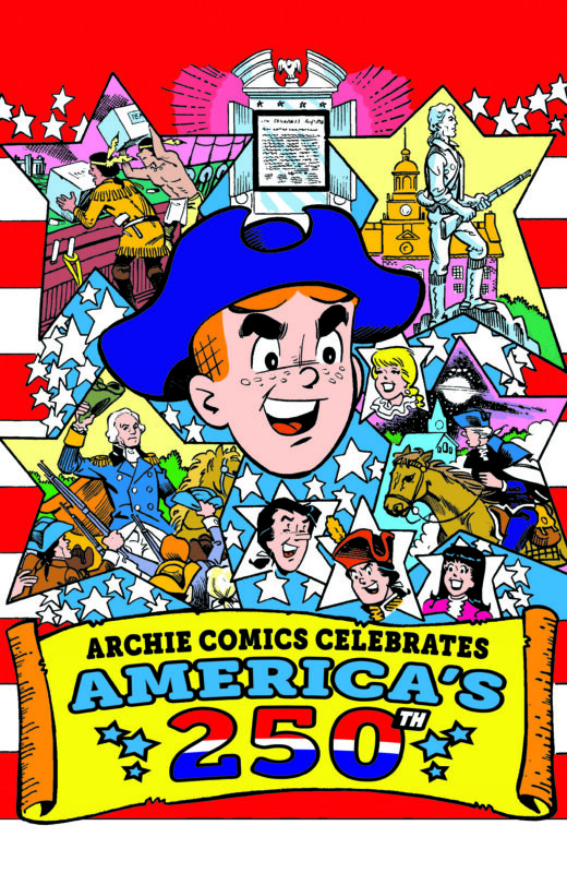 ARCHIE COMICS CELEBRATES AMERICAS 250TH (ONE SHOT) CVR E STAN GOLDBERG LIFE WITH ARCHIE RETRO FOIL FULL ART VAR