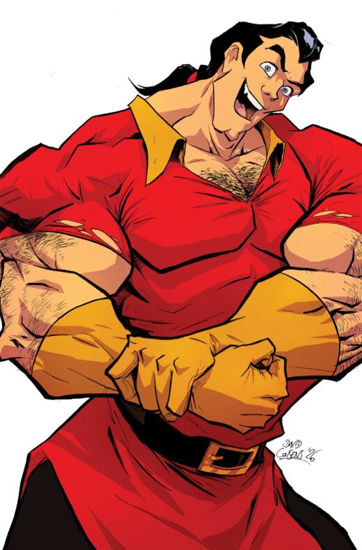 DISNEY VILLAINS GASTON #5 CVR E INC 1:10 DAVID COUSENS VIRGIN VAR