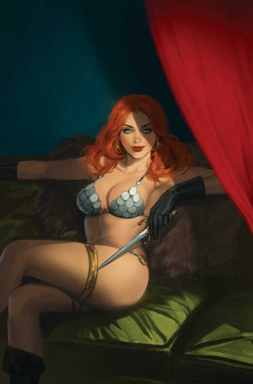 RED SONJA NOIR THE PLUNDER AND THE PRINCESS #1 (ONE SHOT) CVR H INVC 1:15 LESLEY LEIRIX LI VIRGIN VAR
