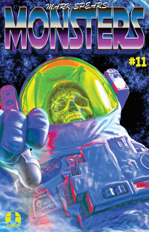 MARK SPEARS MONSTERS #11 CVR F MARK SPEARS INC 1:66 GLOW-IN-THE-DARK SPACEMAN VAR (FREE) (NET)