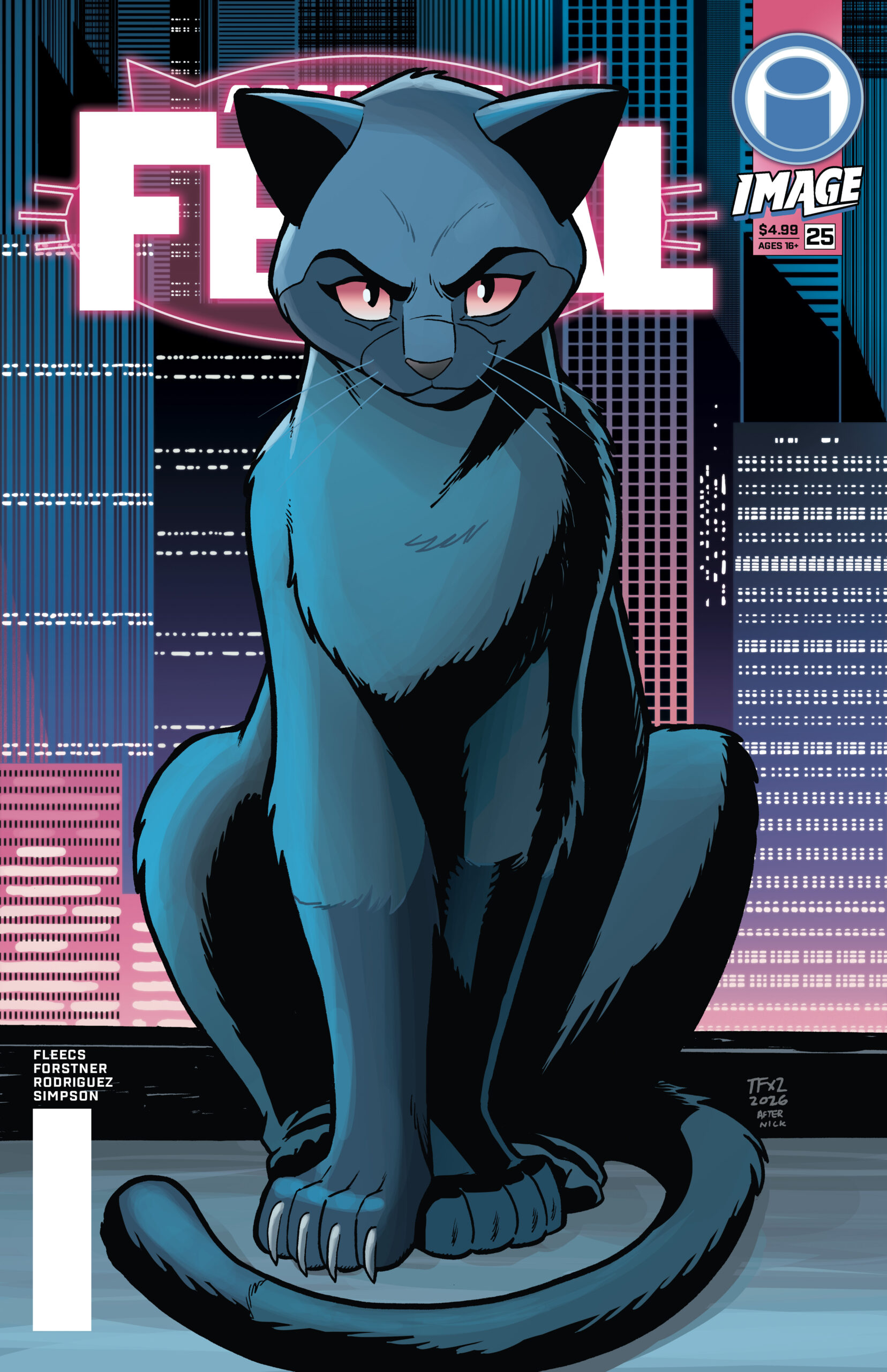 FERAL #25 CVR H INC 1:50 TONY FLEECS & TRISH FORSTNER ABSOLUTE BATMAN HOMAGE VAR