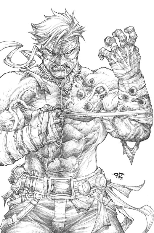 FINAL BOSS #8 CVR E INC 1:50 PAOLO PANTALENA B&W VIRGIN VAR (MR)