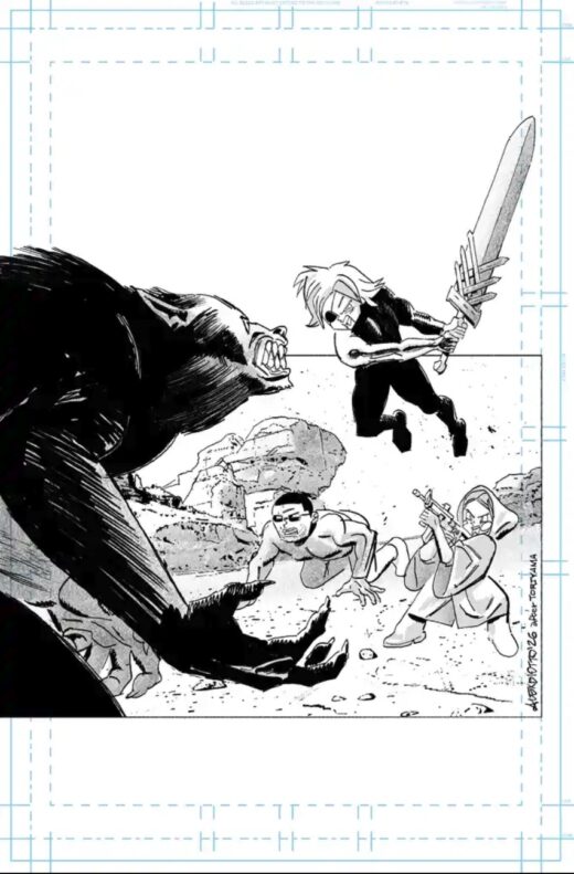 LOST FANTASY #12 CVR D INC 1:50 ALEX DIOTTO VIRGIN RAW ART VAR