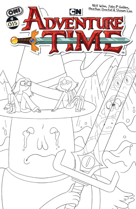 ADVENTURE TIME (2025) #15 CVR E INC 1:20 NICK WINN B&W VAR