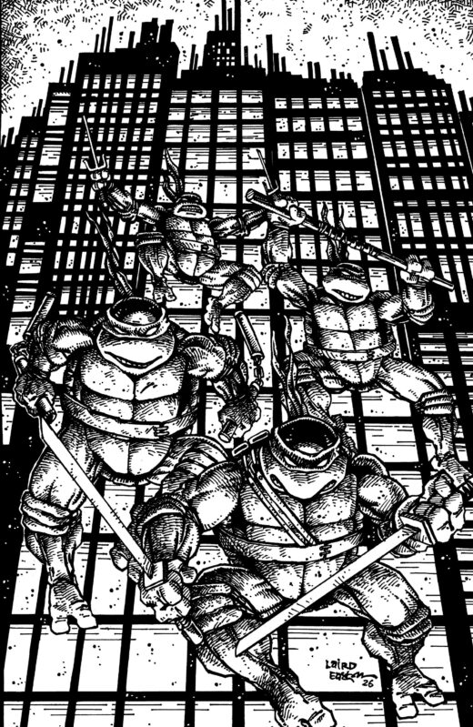 Teenage Mutant Ninja Turtles #20: 300th Issue Special Variant RI (25) (Eastman & Laird Full Art B&W)