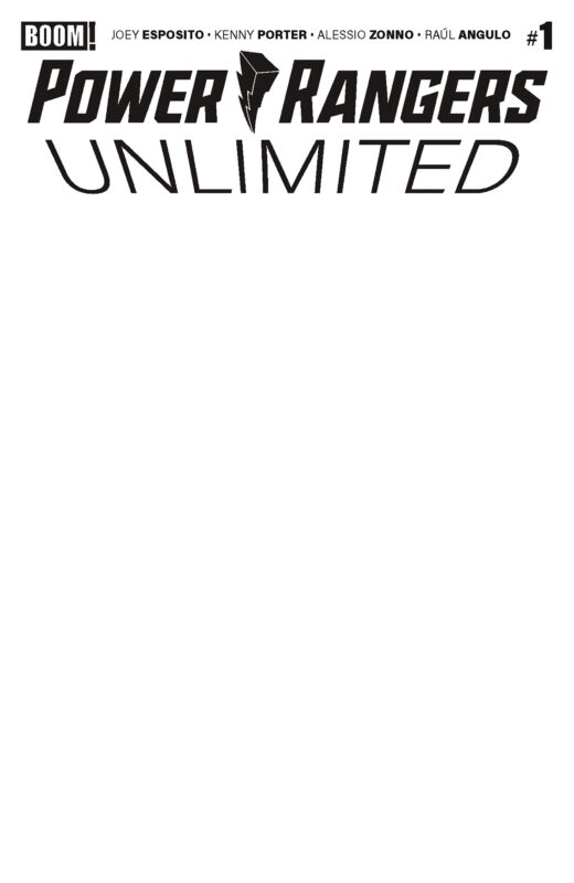 Power Rangers Unlimited #1 D Blank Sketch Variant
