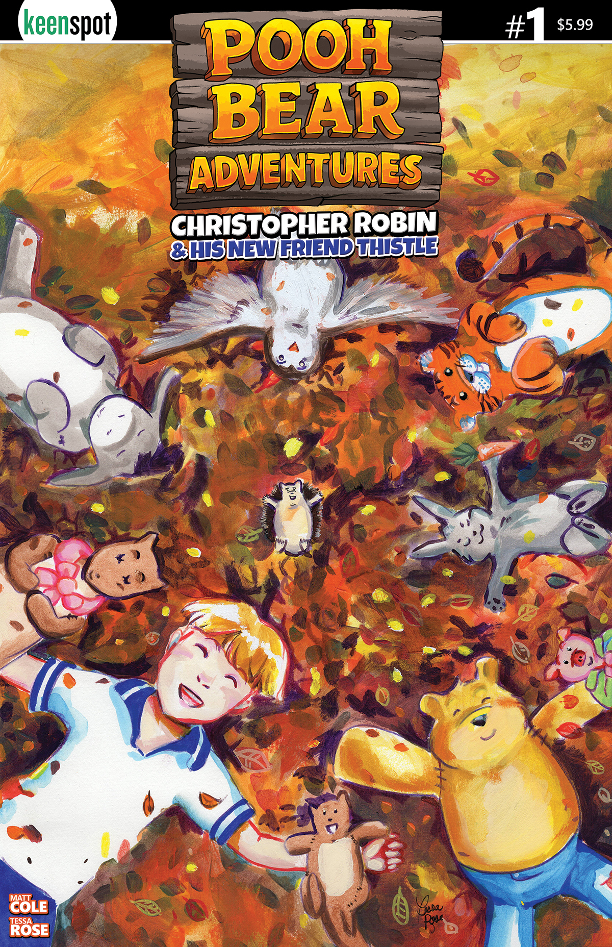 POOH BEAR ADVENTURES CHRISTOPHER ROBIN & HIS NEW FRIEND THISTLE #1 (ONE SHOT) CVR A TESSA ROSE THE GANGS ALL HERE