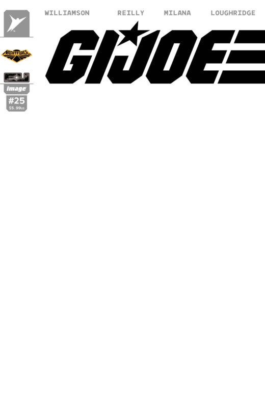 GI JOE #25 CVR H BLANK SKETCH NIGHT FORCE VAR