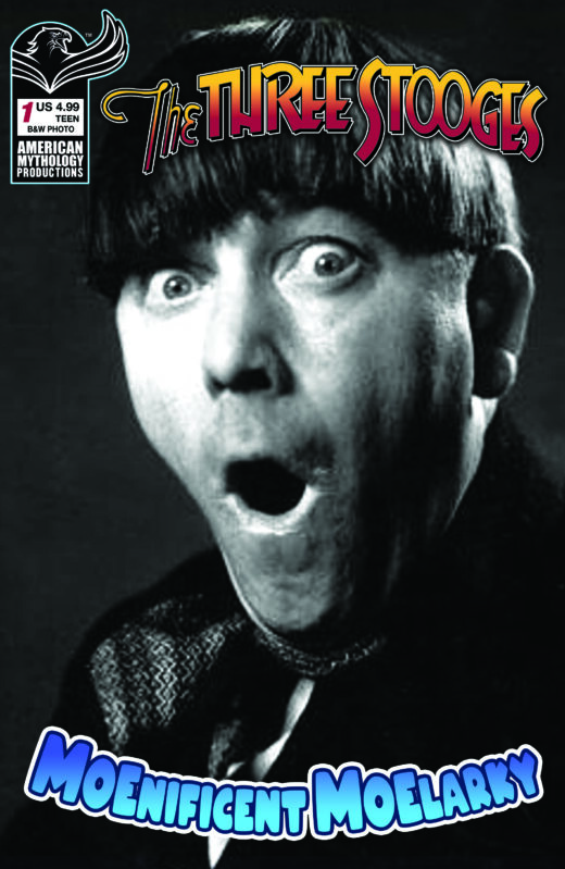 THREE STOOGES MAGNIFICENT MOELARKY #1 CVR C B&W PHOTO VAR