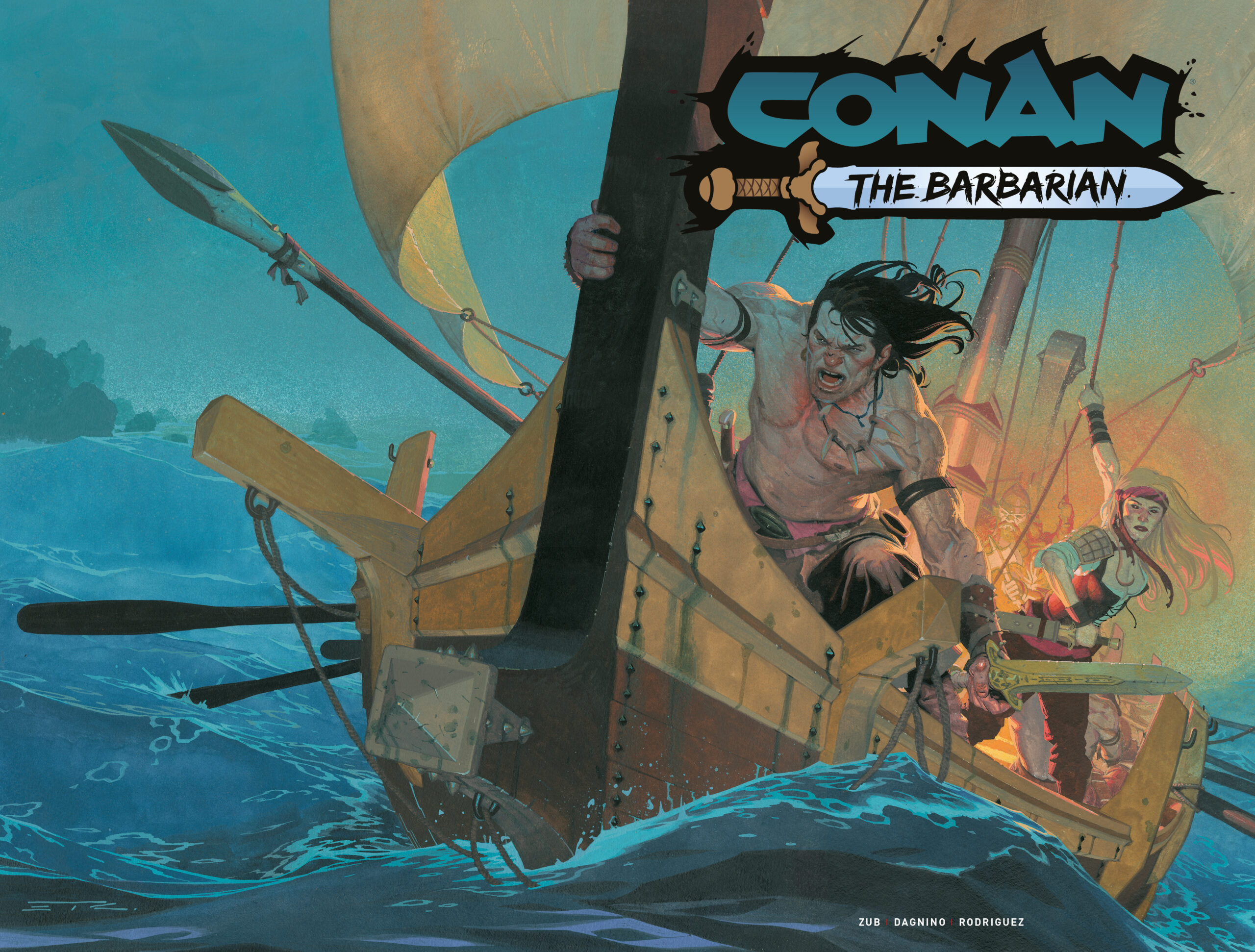 CONAN THE BARBARIAN #34 CVR G ESAN RIBIC WRAPAROUND CARDSTOCK VAR (MR)