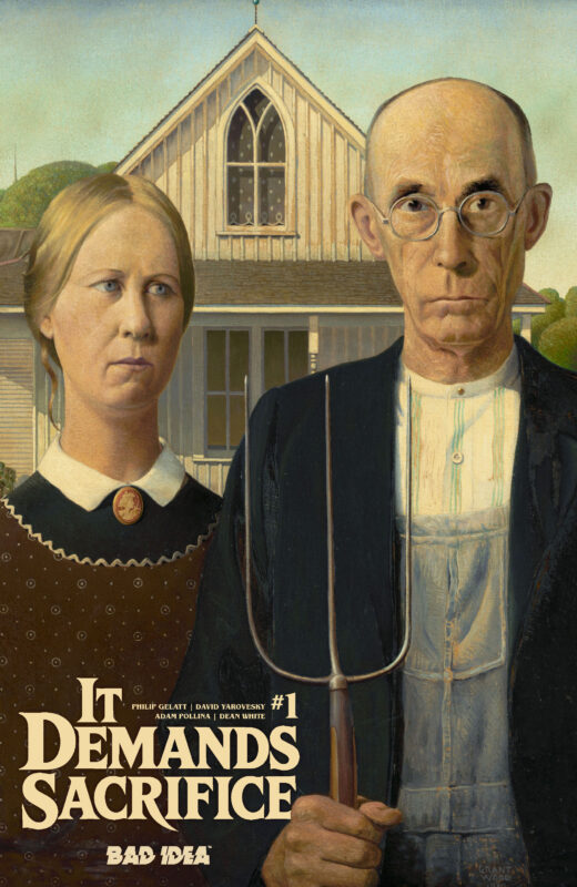 IT DEMANDS SACRIFICE #1 (OF 4) CVR E GRANT WOOD OLD MASTERS VAR