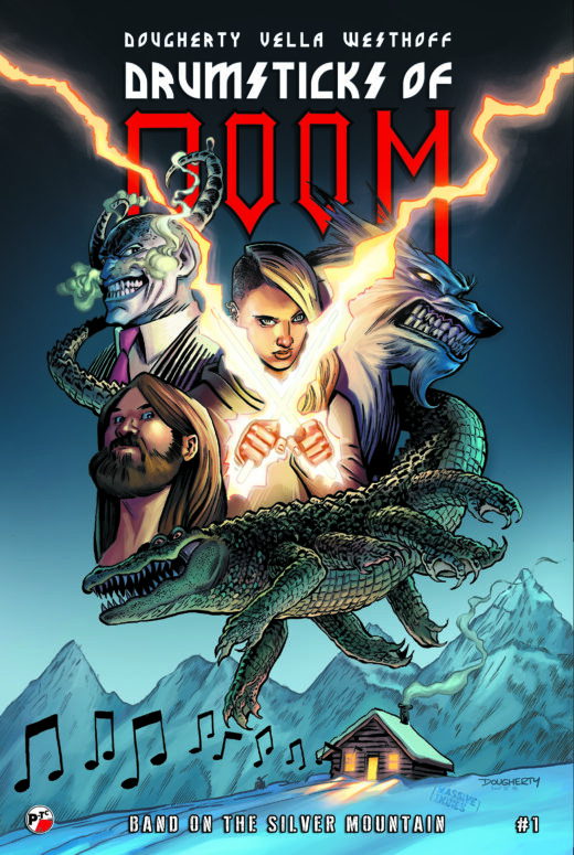 DRUMSTICKS OF DOOM BAND ON THE SILVER MOUNTAIN #1 (OF 3) CVR A DAN DOUGHERTY 