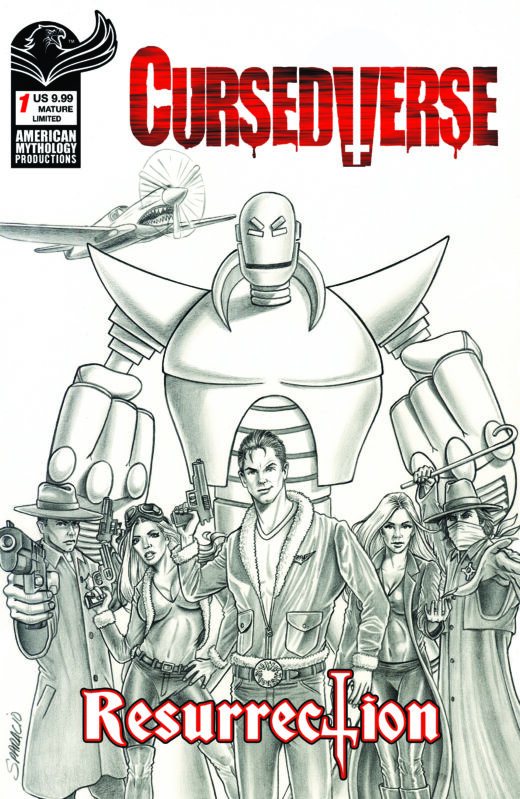 CURSEDVERSE RESURRECTION #1 CVR E MARK SPARACIO LTD B&W VAR