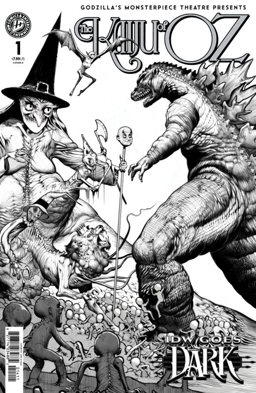 Godzillas Monsterpiece Theatre Presents: The Kaiju of Oz Variant D (Ayala IDW Goes Dark Variant)