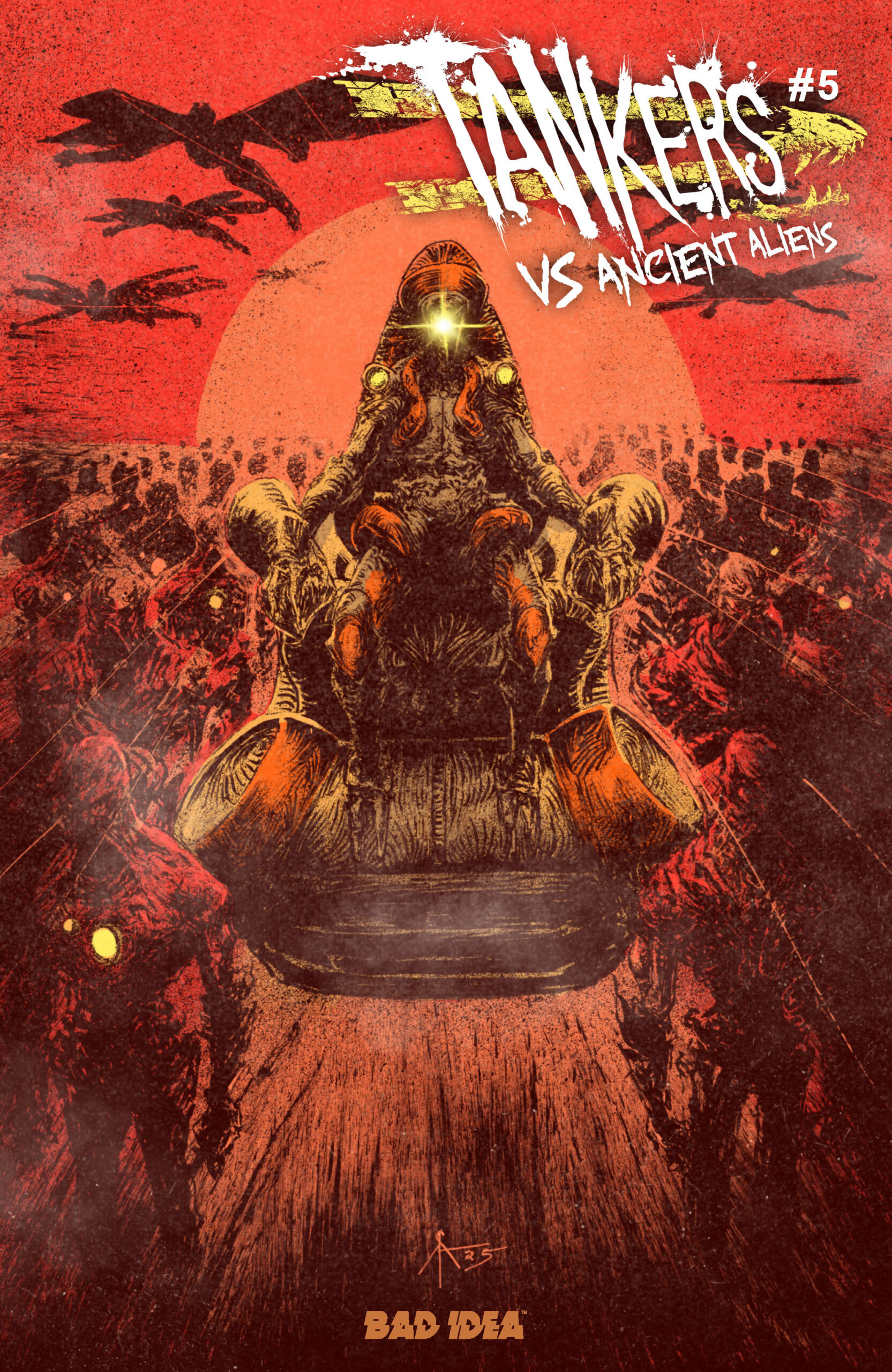 TANKERS VS ANCIENT ALIENS #5 (OF 5) CVR B CALEB ADY VAR