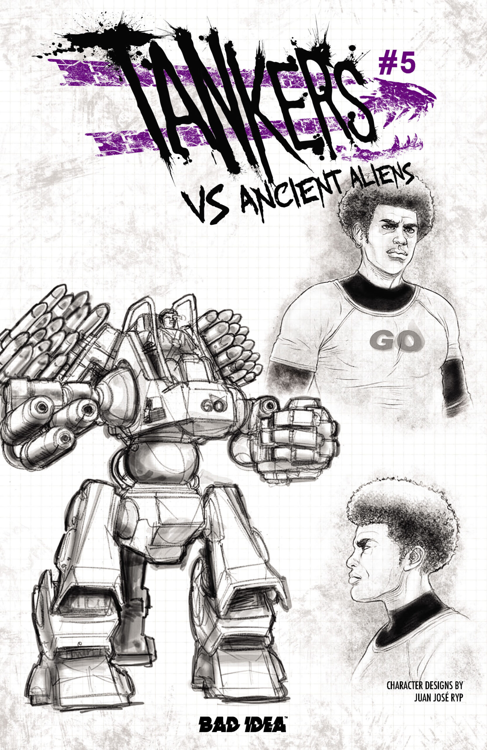 TANKERS VS ANCIENT ALIENS #5 (OF 5) CVR C JUAN JOSE RYP DESIGN VAR
