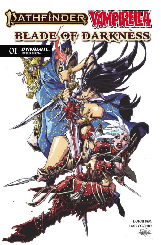 PATHFINDER VAMPIRELLA BLADE OF DARKNESS #1 CVR B ANDREW HUERTA VAR