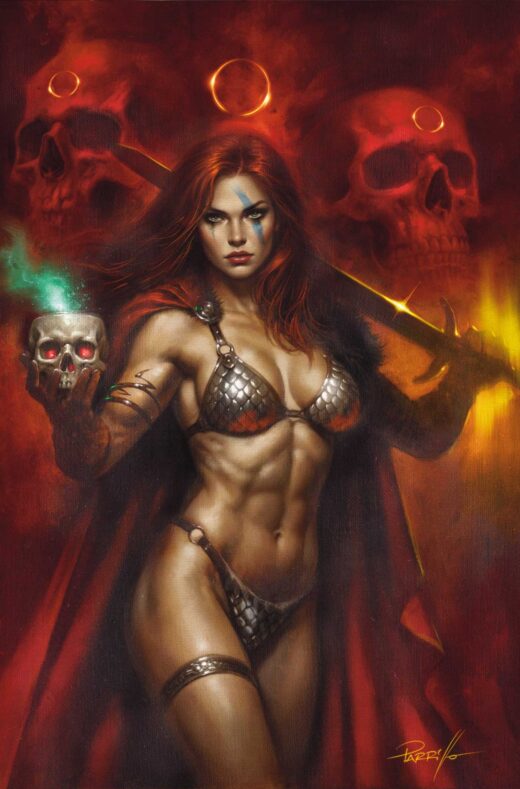 RED SONJA SHE DEVIL WITH A SWORD #6 CVR F LUCIO PARRILLO METAL PREMIUM VAR