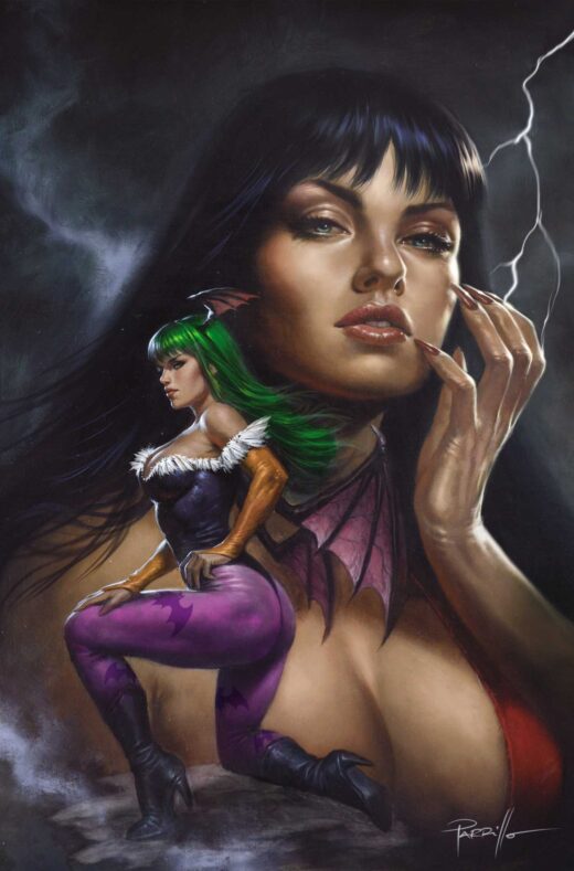 VAMPIRELLA VS DARKSTALKERS SPECIAL #1 (ONE SHOT) CVR H LUCIO PARRILLO LTD VIRGIN VAR