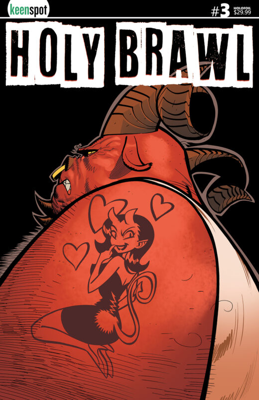 HOLY BRAWL #3 (OF 5) CVR B ATHILA FABBIO HOLOFOIL VAR