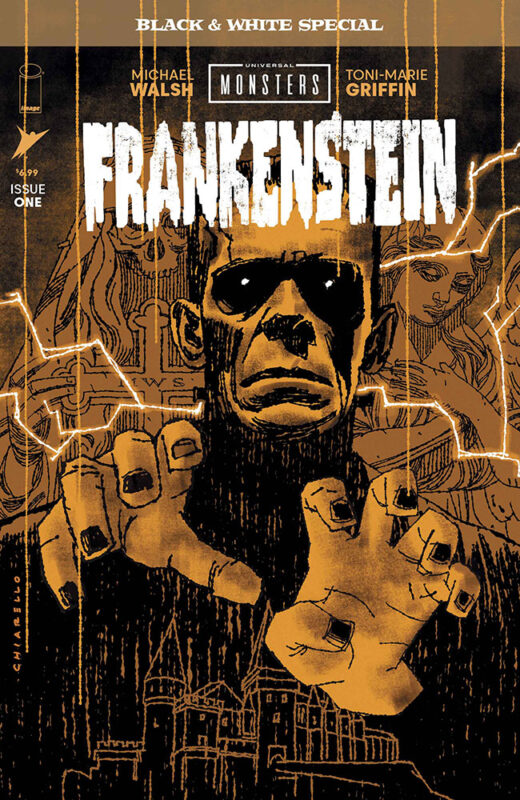 UNIVERSAL MONSTERS FRANKENSTEIN B&W SPECIAL #1 (OF 2) CVR B MARK CHIARELLO VAR
