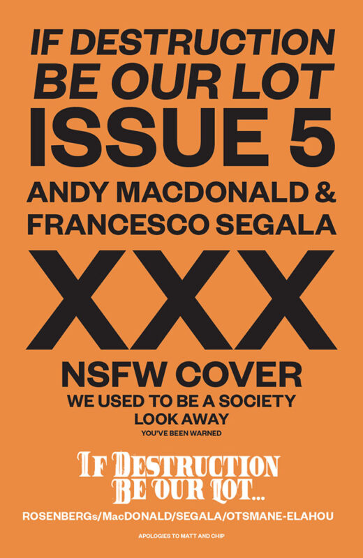 IF DESTRUCTION BE OUR LOT #5 CVR C ANDY MACDONALD & FRANCESCO SEGALA NSFW POLYBAGGED VAR (MR)