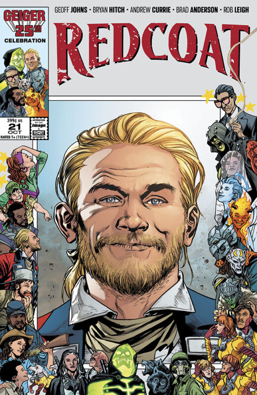 REDCOAT #21 CVR B BRYAN HITCH & BRAD ANDERSON GEIGER #25 ANNIVERSARY VAR