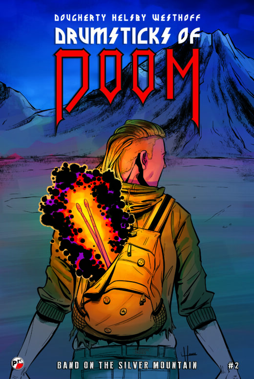DRUMSTICKS OF DOOM BAND ON THE SILVER MOUNATIN #2 (OF 3) CVR A LAURA HELSBY