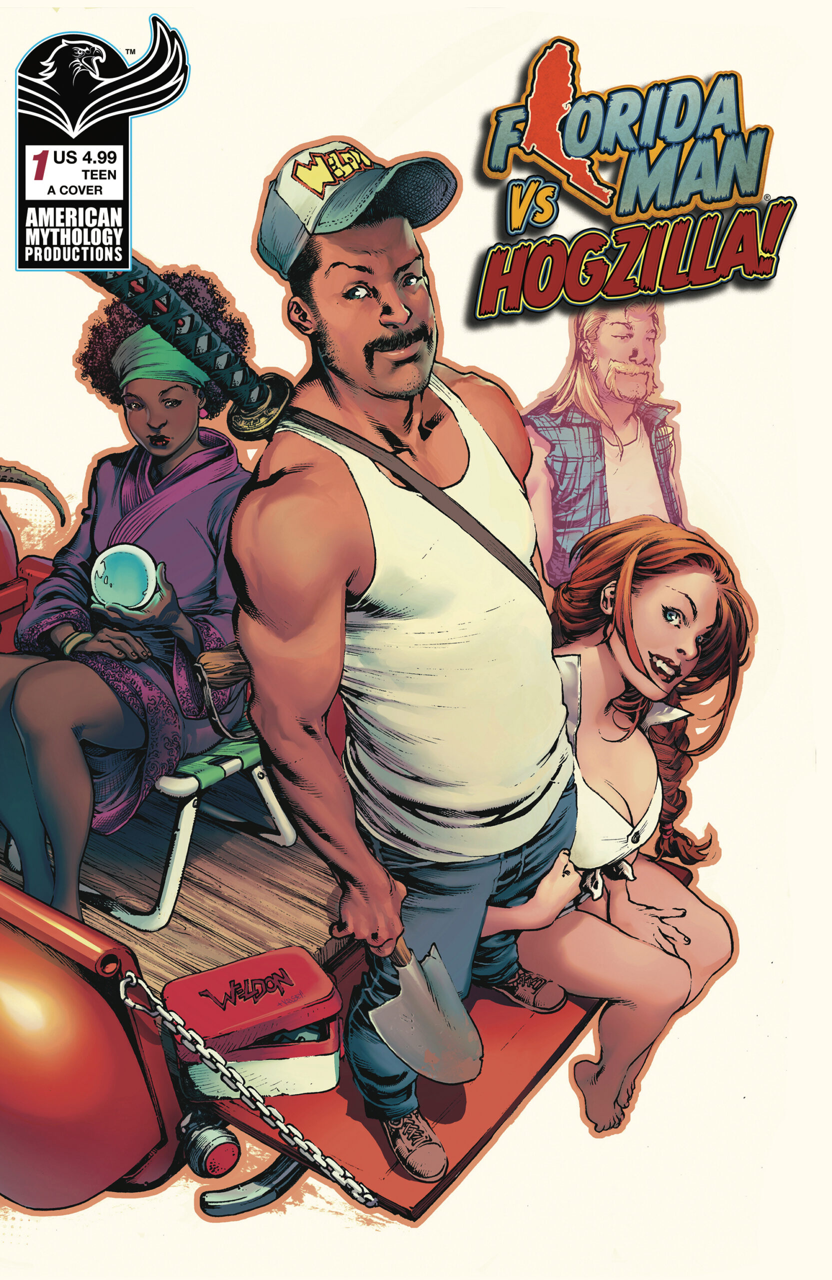 FLORIDA MAN #1 SIGNED BY MIKE BARON WITH PROMO POSTER