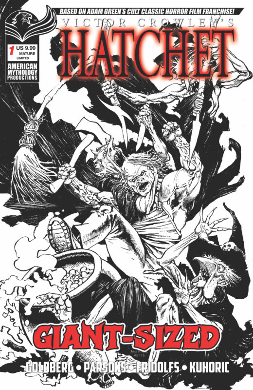 GIANT SIZED HATCHET HALLOWEEN #1 (ONE SHOT) CVR F ROY ALLAN MARTINEZ LIMITED B&W VAR